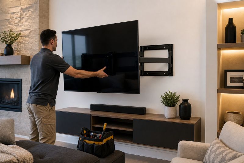 Flatscreen TV Mounting in Conroe, TX